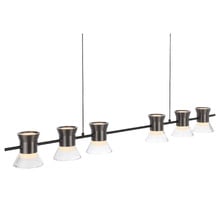 Shaina Aluminium 6 Light LED Pendant